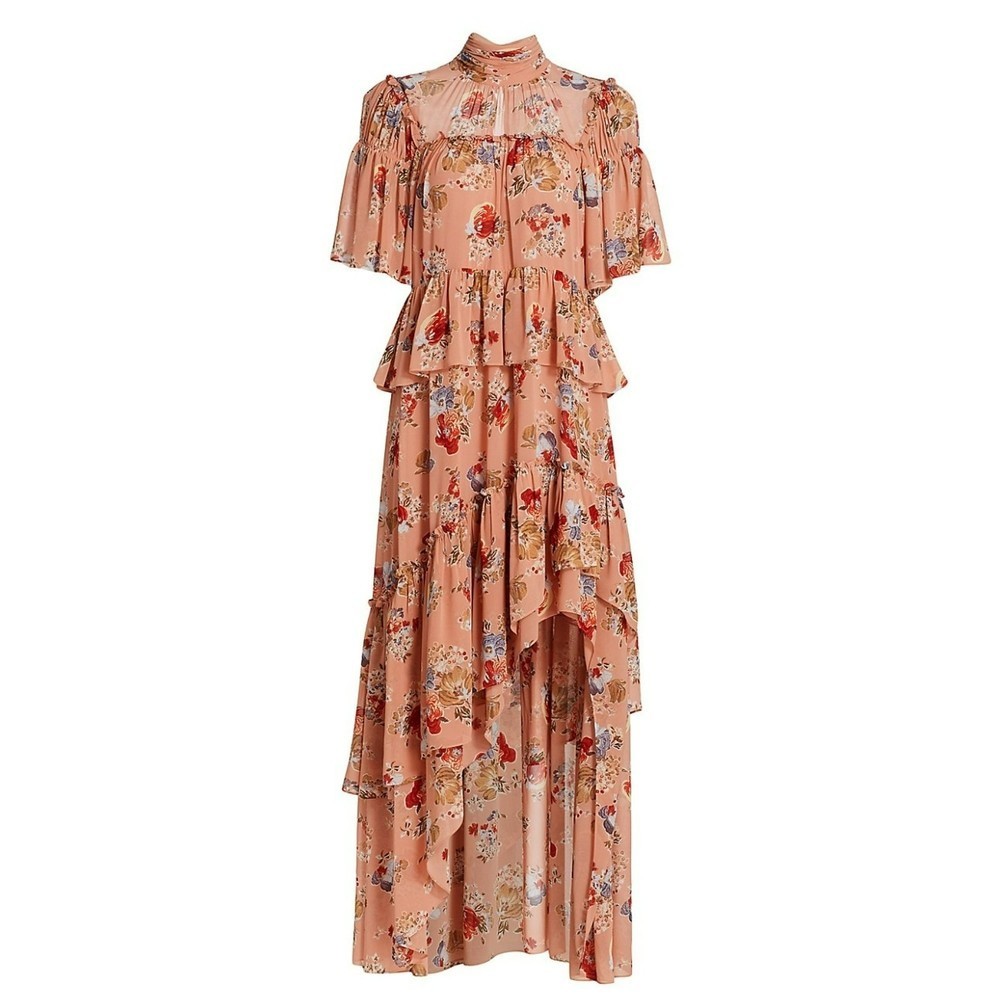 CINQ À SEPT Jamie Floral Georgette Dress, Size 0, NWT​​